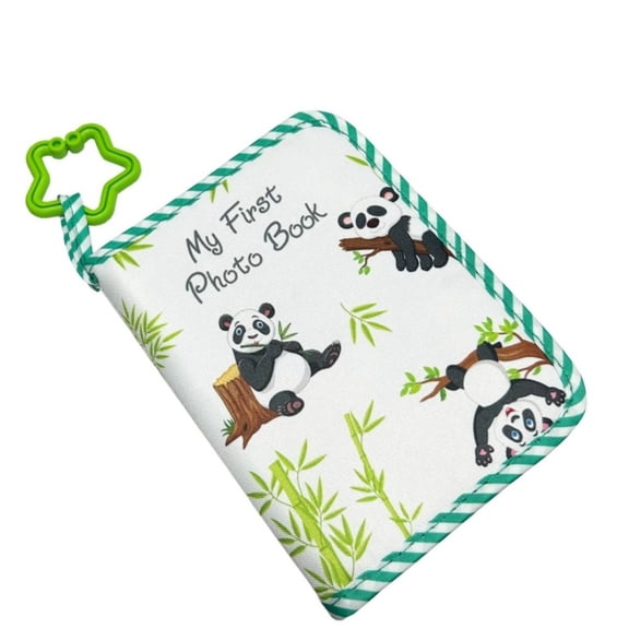 Wofarmy Baby First Memory Album Scrapbook Fabric Travel Keepsake Book for Newborn D