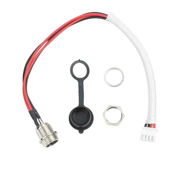 Wofarmy Battery Charging Connector for Balance Scooter with 3 Pin 4 Wire Aviation Style and Installation Hardware for Hoverboard Use