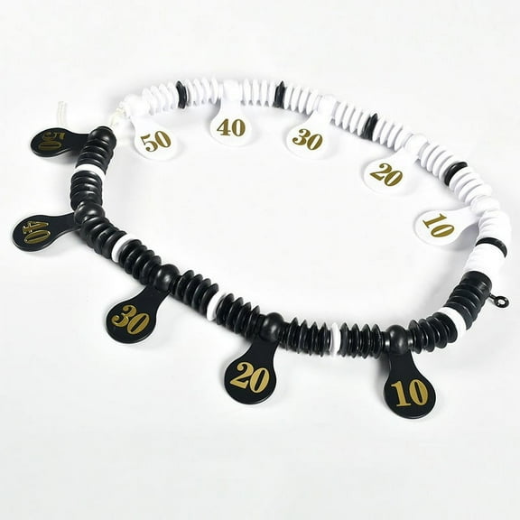 Wofarmy Bead Scorer System Shuffleboard Scorer Game Scorer Beaded Counting System Elastic Button Design Fiberboard Construction