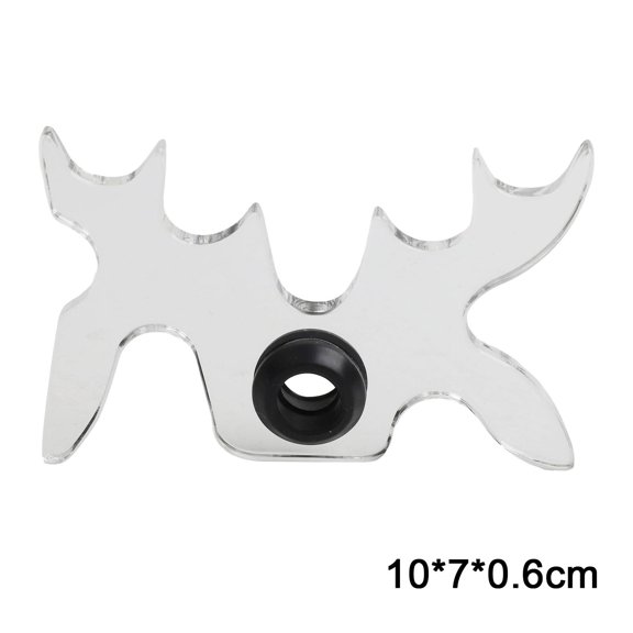 Wofarmy Billiard Bridge Head Moose Design Lightweight Clear Acrylic for Pool Use B