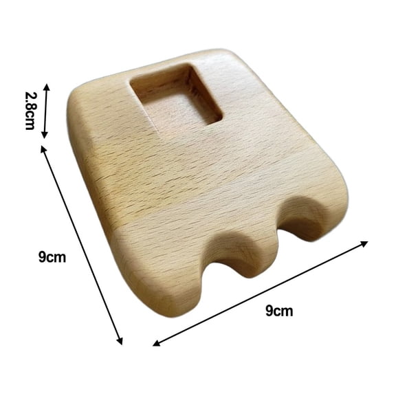 Wofarmy Billiard Cue Rack Wood Pool Cue Holder 2-Slot for Billiards Hall Bar Table