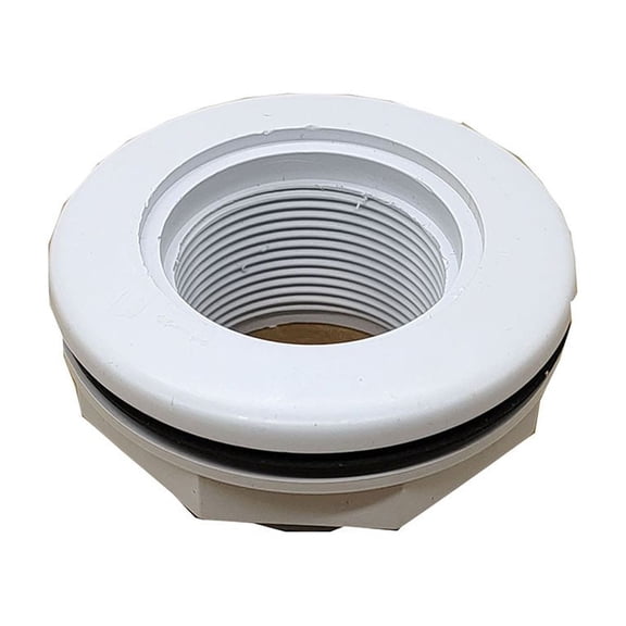 Wofarmy Bulkhead Fitting Return Water Connector Swimming Pool 1.5 Inches 1Pc 3.5 *3.5*1.8 Inches Plastic Slip Inlet Fitting Gasket
