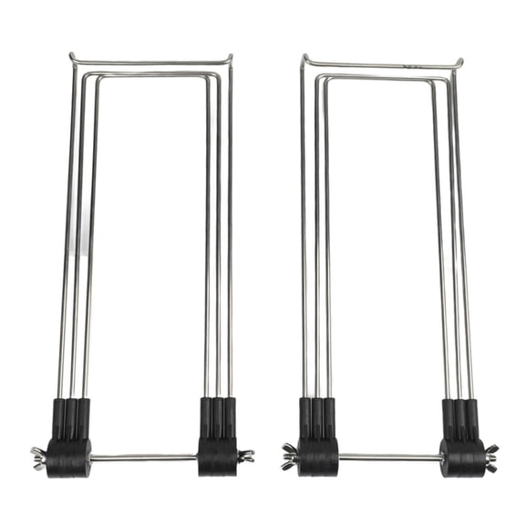 Wofarmy Camping Hiking Solar Panel Stand Adjustable Bracket Silver Foldable Carbon Steel Frame Stainless Steel Construction Silver