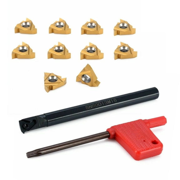 Wofarmy Cnc Boring Bar Snr0013M16 with Ten Threading Inserts for Effective Machining