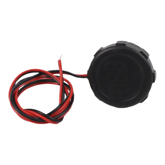 Wofarmy Dc 5-100V Round Dual Line Led Digital Display Waterproof Voltmeter Tester for Test Measurement Tool Accessory Red