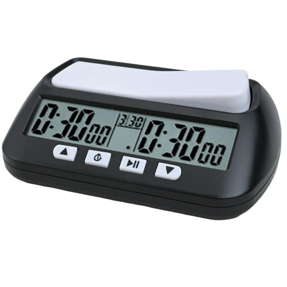 Wofarmy Digital Chess Clock 3-In-1 Multi-Functional Timer with Large Buttons for Professional Tournament Game Abs Portable Gadget A