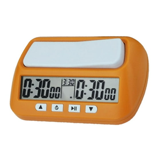 Wofarmy Digital Chess Clock 3-In-1 Multi-Functional Timer with Large Buttons for Professional Tournament Game Abs Portable Gadget B
