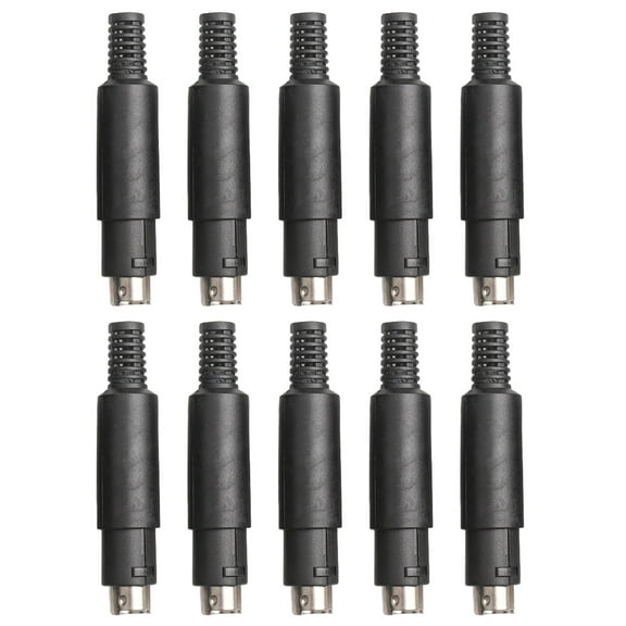Wofarmy Din Plug Chassis Cable Installation Male Socket S Terminal Ps2 Male Connector 3/5/6/8 Pin Plug Secure and Permanent Connection 3Pin