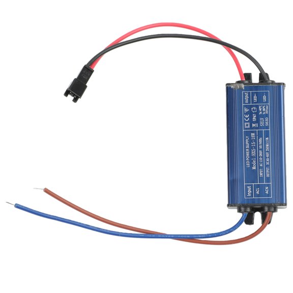Wofarmy Driver Convert Adapter Power Supply Transformer Led Driver 10W-70W Convert Ac85-265V To Dc22-38V No Flicker Power Supply Parts Waterproof Male Plug 15-18W