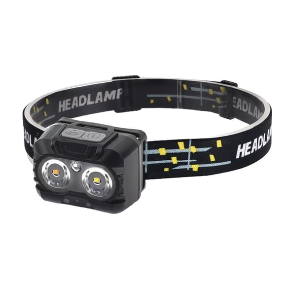 Wofarmy Dual Light Source Led Headlamp: for Versatile Sensor-Controlled Lighting For Black