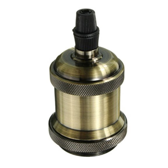 Wofarmy E27 Base Metal Lamp Holder Lampholder for Indoor Lighting Retro Bulb Holder E27 Fitting Industrial Lamp Holder Green Bronze