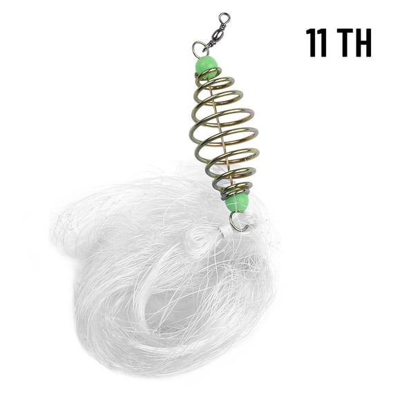 Wofarmy Fish Bait Net Nylon Folding Fishing Spring Net with Luminous Beads Netting for Night Fishing Shoal Cast Nets Outdoor Traps 11