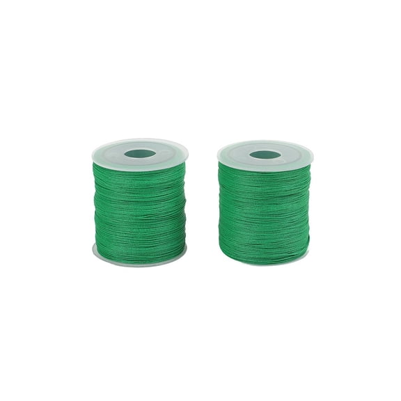 Wofarmy Fishing Rod Building Nylon Thread 60-70M Fishing Rod Building Nylon Thread Tying Diy Repairing Guide Ring Line Diy Fine Guide Green 2pcs