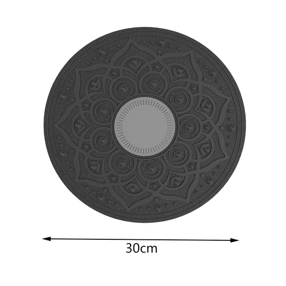 Wofarmy Fitness Balance Board Pedal Rehabilitation Training Yoga Non-Slip Swing Board Gray