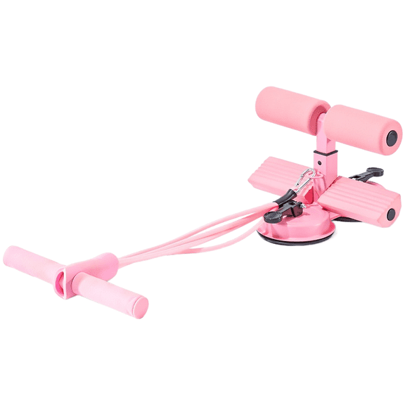 Wofarmy Floor-Compatible Abdominal Trainer with Dual Suction Cups and 45Cm Rope Gray