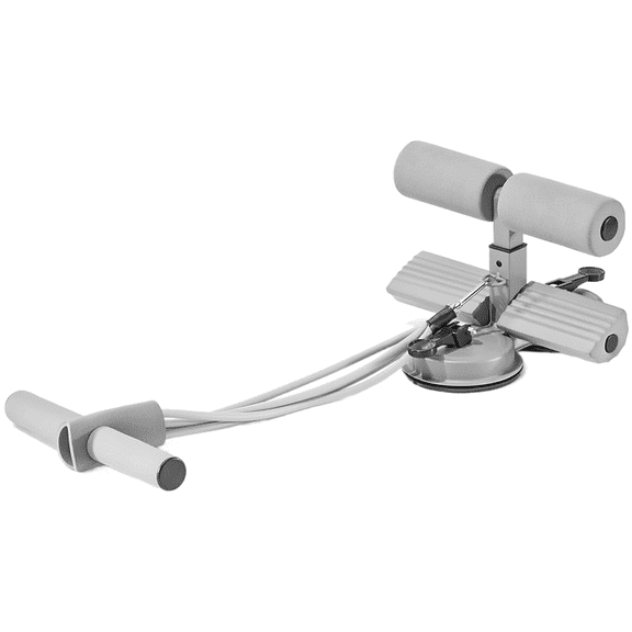 Wofarmy Floor-Compatible Abdominal Trainer with Dual Suction Cups and 45cm Rope Gray