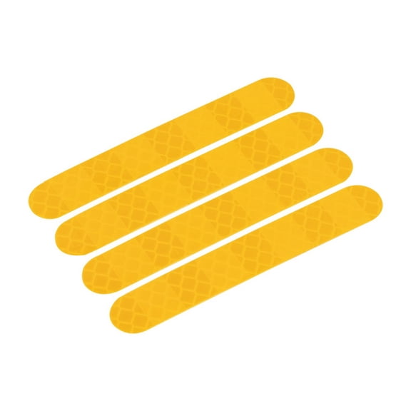 Wofarmy For Ninebot Max G30 4PCS Highly Reflective Waterproof Stickers PVC 8.3*1.3cm Yellow/Red, Night Safety Visibility Precise Cut Yellow