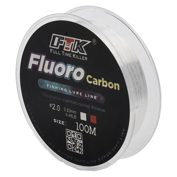 Wofarmy Ftk 100M Fluorocarbon Fishing Lure Line 4.13-34.32Lb Carbon Fiber Leader Fly Fishing Line Super Soft Line Pesca