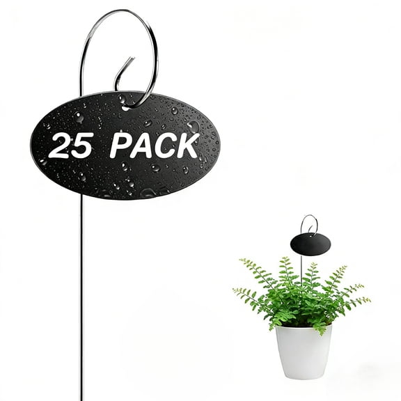 Wofarmy Garden Plant Identification Tags With Pole for Herb Vegetable And Flower Beds Style A