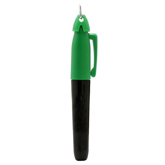 Wofarmy Golf Ball Liner Marker Pen with Hanging Hook for Accurate Line Drawing Waterproof Quick Drying Ink Compact and Lightweight Black Green