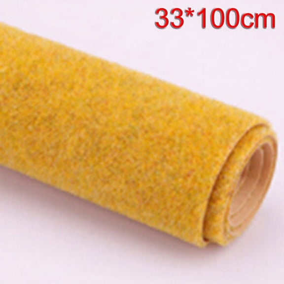 Wofarmy Grass Landscape Mat Rolls Wargame Scenery Sand Table Railway Model Diy Accessories Decoration 25*25Cm, 50*50Cm, 33*100cm Yellow 33*100Cm