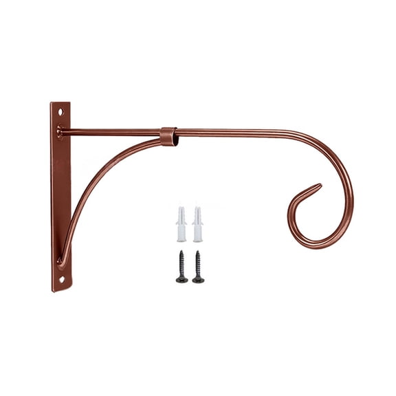 Wofarmy Hanging Basket Brackets for Outdoor Use - Perfect for Concrete Posts! Copper
