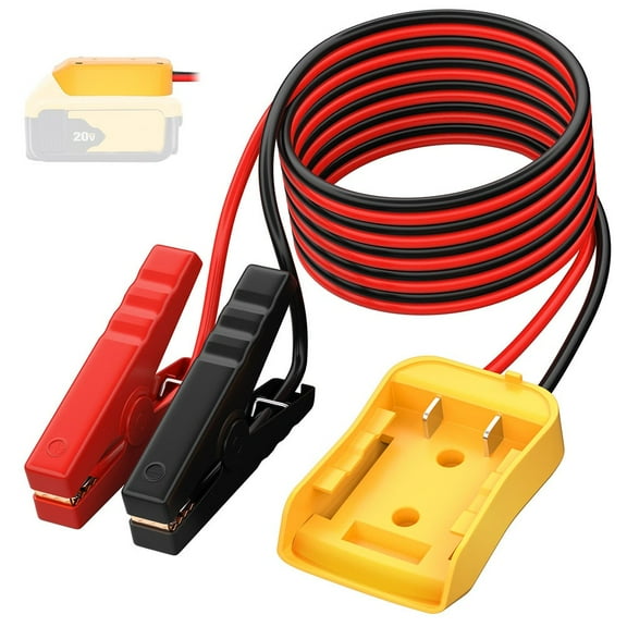 Wofarmy High Efficiency Jump Start Cables for Vehicles with for Dewalt Batteries