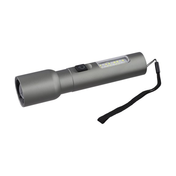 Wofarmy High Power Long Range Flashlight Led Aluminum Telescopic Zoom Portable Lighting 5038 Silver