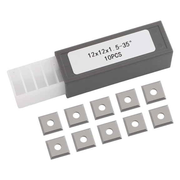 Wofarmy Indexable Carbide Inserts for Woodworking Set Of 10 Square Blades with Multiple Cutting Edges for Enhanced Performance