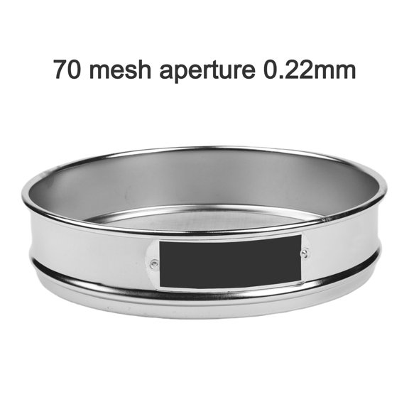Wofarmy Mesh Screen Resistant 20Cm Stainless Steel Mesh Sieve Tool for Lab Standard Test Sieve 4 Mesh-600 Mesh Tool Accessory 70 Mesh