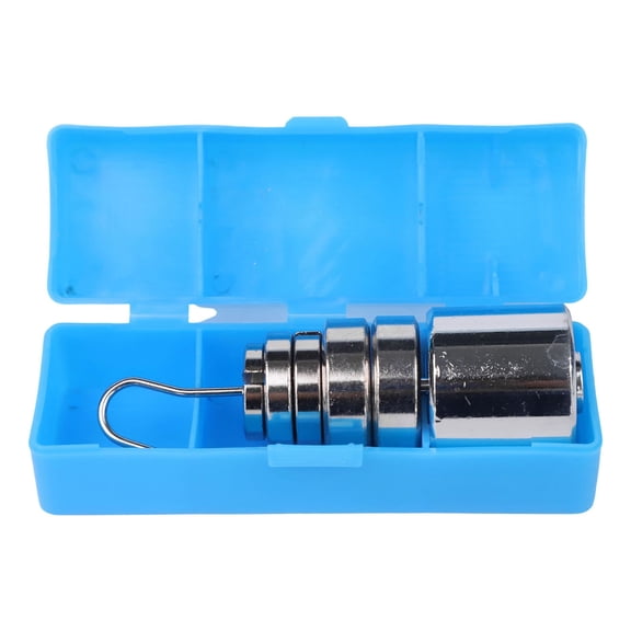 Wofarmy Metal Chrome Plating Lab Slotted Weight 200G 50G 20G 10G Slotted Weights for Classroom Research Physics Teaching Resources