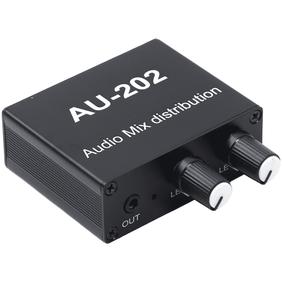 Wofarmy Mixer Audio Distributor Headphone External Power for Amp Volume Control