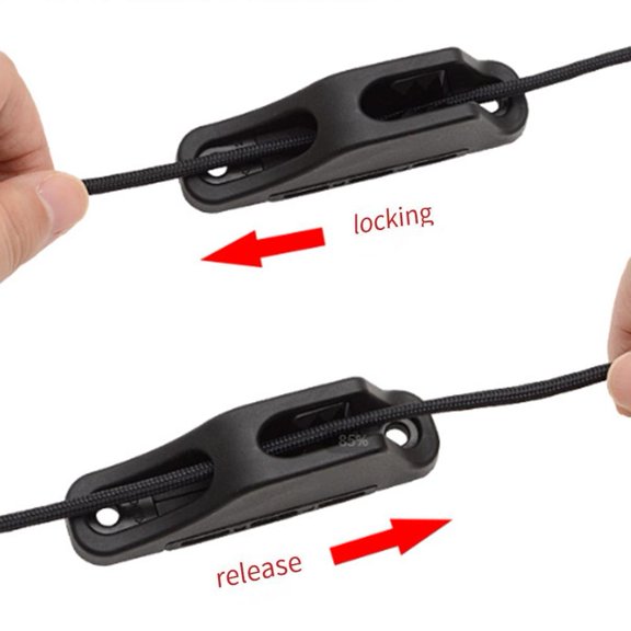 Wofarmy Outdoor Recreation Boat Clam Cleats Adjusting Ropes Distance Between Holes 67Mm