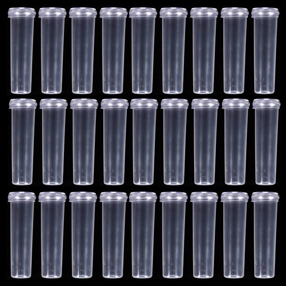 Wofarmy Plastic Flower Water Tubes With Cover 100 Pcs Or 200 Pcs for Fresh Cut Stems In Arrangements Bouquets And for Floral Crafts A