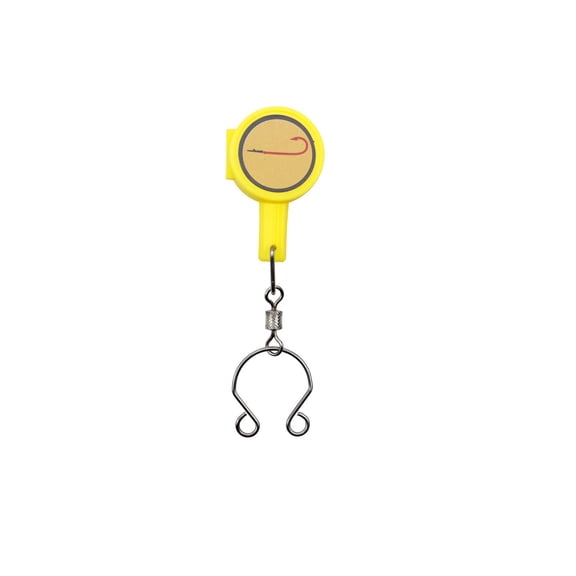 Wofarmy Practical Knot Tool for Anglers Needing Fast and Consistent Hook Tying Results Yellow