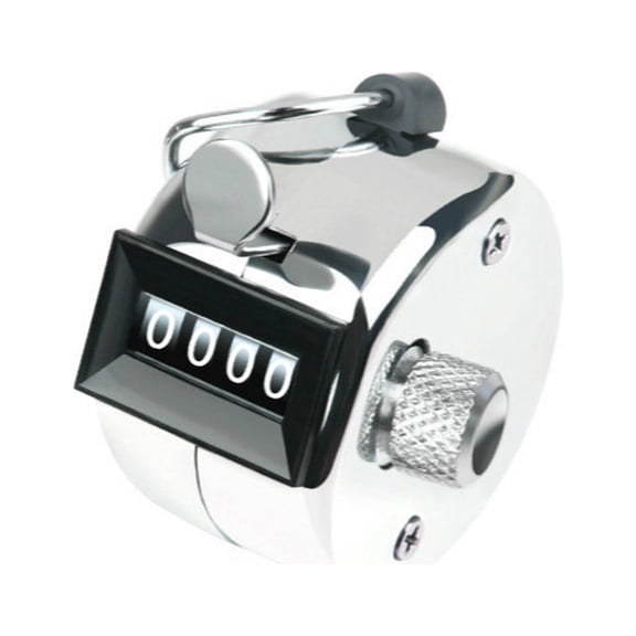 Wofarmy Professional Tally Counter Metal Design Range 0 9999 with Handle and Base A