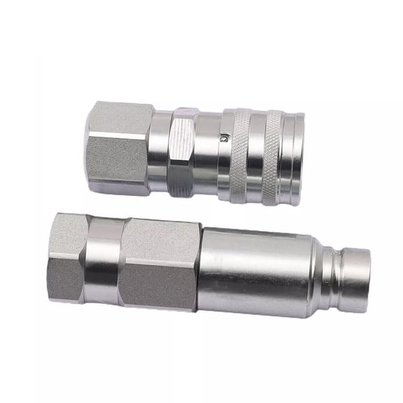 Wofarmy Quick Coupling Flat Face Coupler Kit Stable Performance for Bobcat Excavators