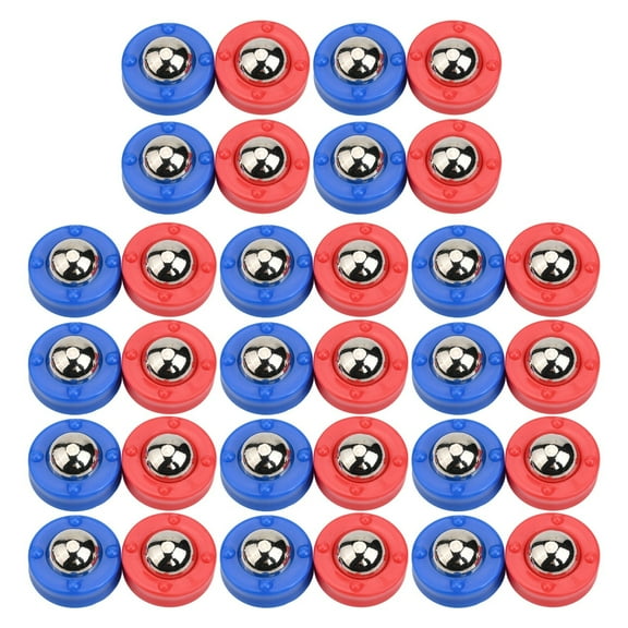 Wofarmy Shuffleboard Curling Game Pucks 32Pcs Replacement Set for Tabletop Use