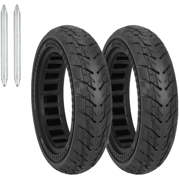 Wofarmy Solid Tires for Xiaomi M365 Scooter 8.5 Inch, Puncture-Proof Off-Road Rubber Tire with Levers (2 Pack)