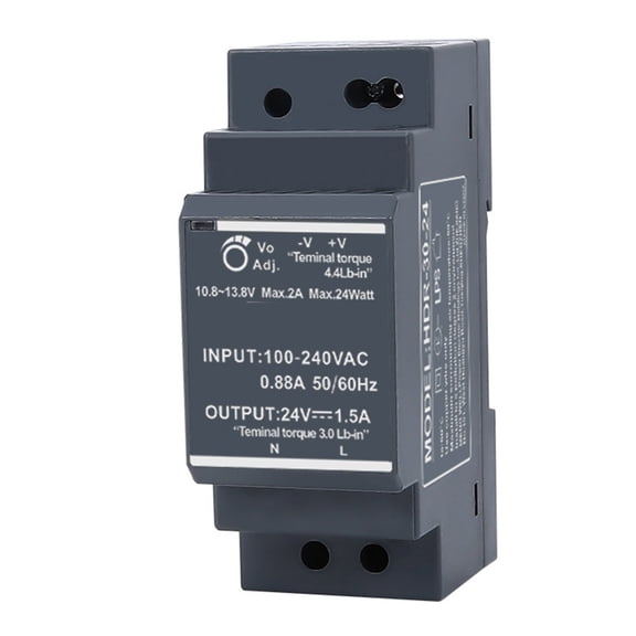 Wofarmy Ultrathin 30W Switching Power Supply Hdr 30 24 Dc 24V Din Rail Mount Transformer for Industrial Control Panels
