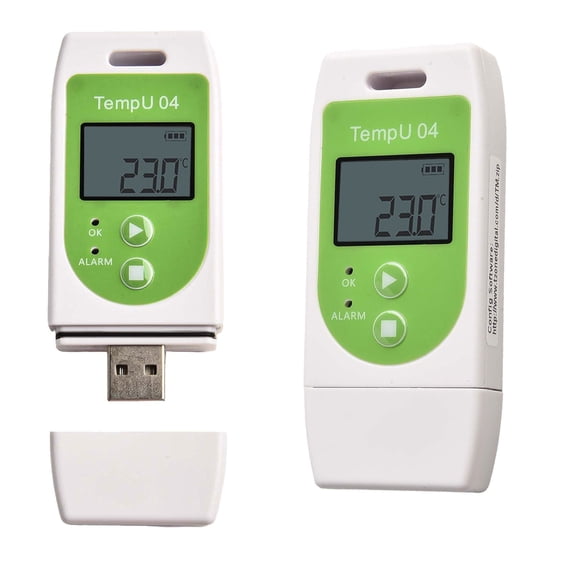 Wofarmy Usb Temperature Data Logger 32000 Readings Capacity -30 To 60C Range Lcd Display Ip65 Data Logger for Food and Medicine Monitor