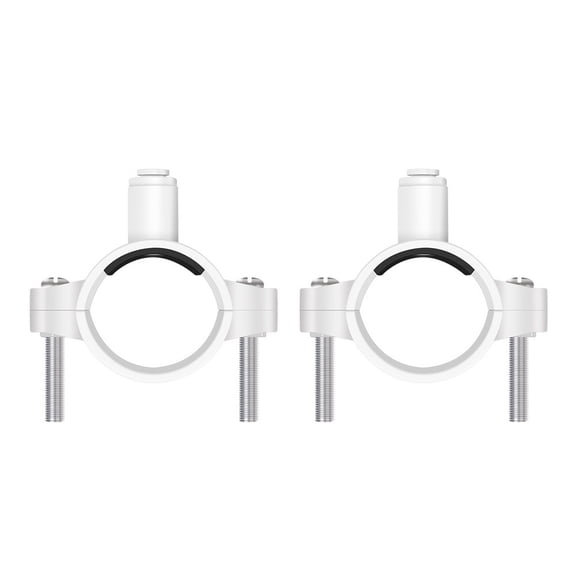 Wofarmy Water Clamp for RO System Kitchen 1/4'' Pipe Waste Water Filter Parts 2pcs