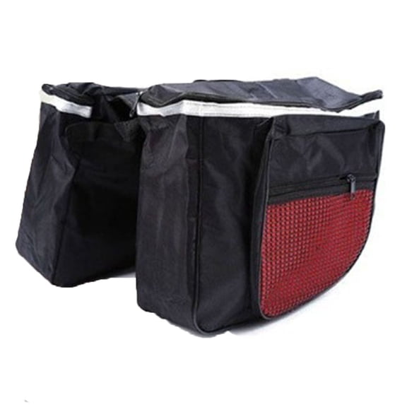 Wofarmy Waterproof Cycling Rack Bag for Mountain Bikes - 600D Bicycle Panniers Rear Rack Saddle Bag Reliable Riding Bag Red