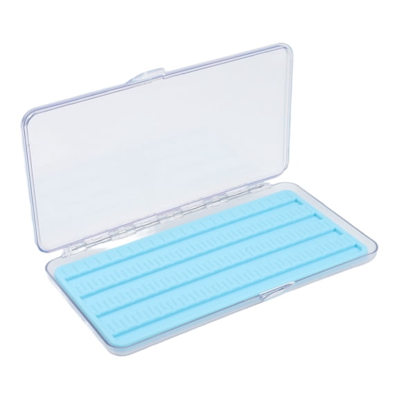 Wofarmy Waterproof Transparent Fly Fishing Hook Box with Silicone Pad And Smooth Hinge Large
