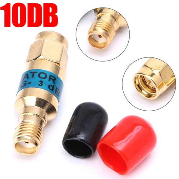 Wofarmy for Sma Male To Female Copper Attenuator 2W Rf Coaxial At 6Ghz Attenuation Range From 1Db To 30Db for Effective Management 10Db