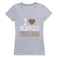 thumbnail image 1 of Wofford College I Love T-Shirt for Women, Heather Grey - Medium, 1 of 1