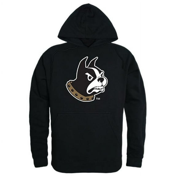 Wofford College Men Freshman Pullover Hoodie, Black & White - Medium