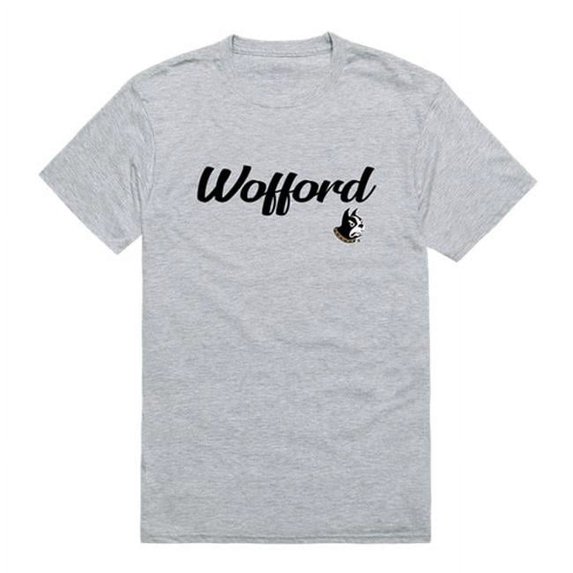 Wofford College Script T-Shirt, Heather Grey - Small