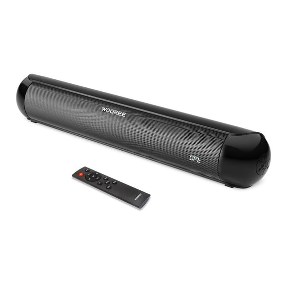 Wogree Small Sound Bars for TV, Soundbar with Subwoofer Mini Surround Soundbar Speakers System with Wireless Bluetooth S60