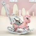 thumbnail image 1 of Wohh Rocking Horse for Toddlers , Balance Bike Ride On Toys with Push Handle, Versatile PE Rocking Horse for Kids-Pink, 1 of 6